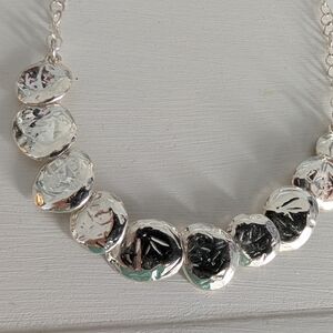 Retired Vintage Silpada Disc necklace.925